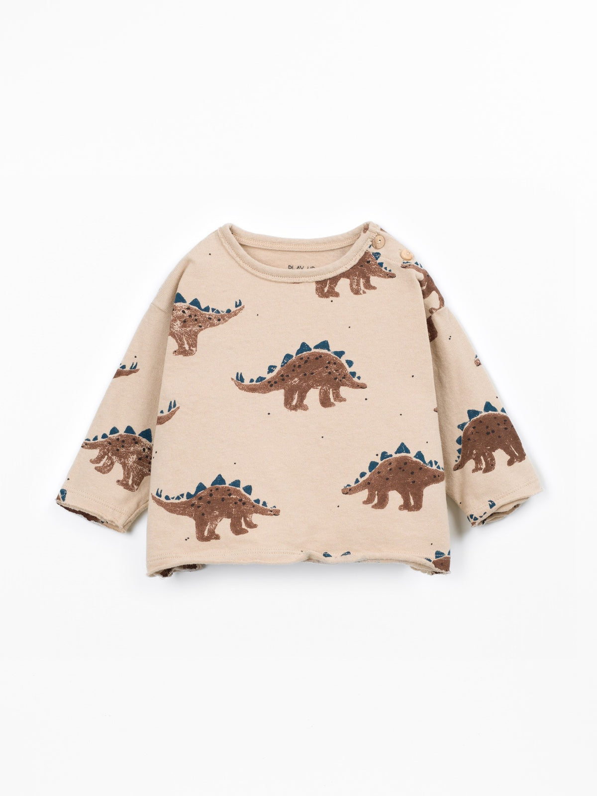 PLAY UP Strickpullover mit Schulteröffnung – Dark Beige