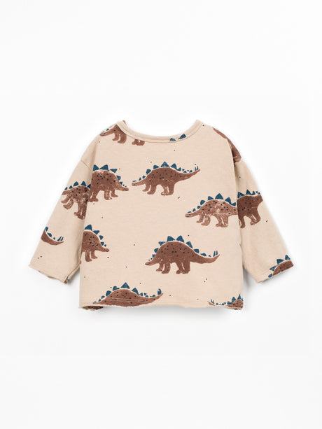 PLAY UP Strickpullover mit Schulteröffnung – Dark Beige