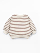 PLAY UP Strickpullover mit Streifen – Light Brown