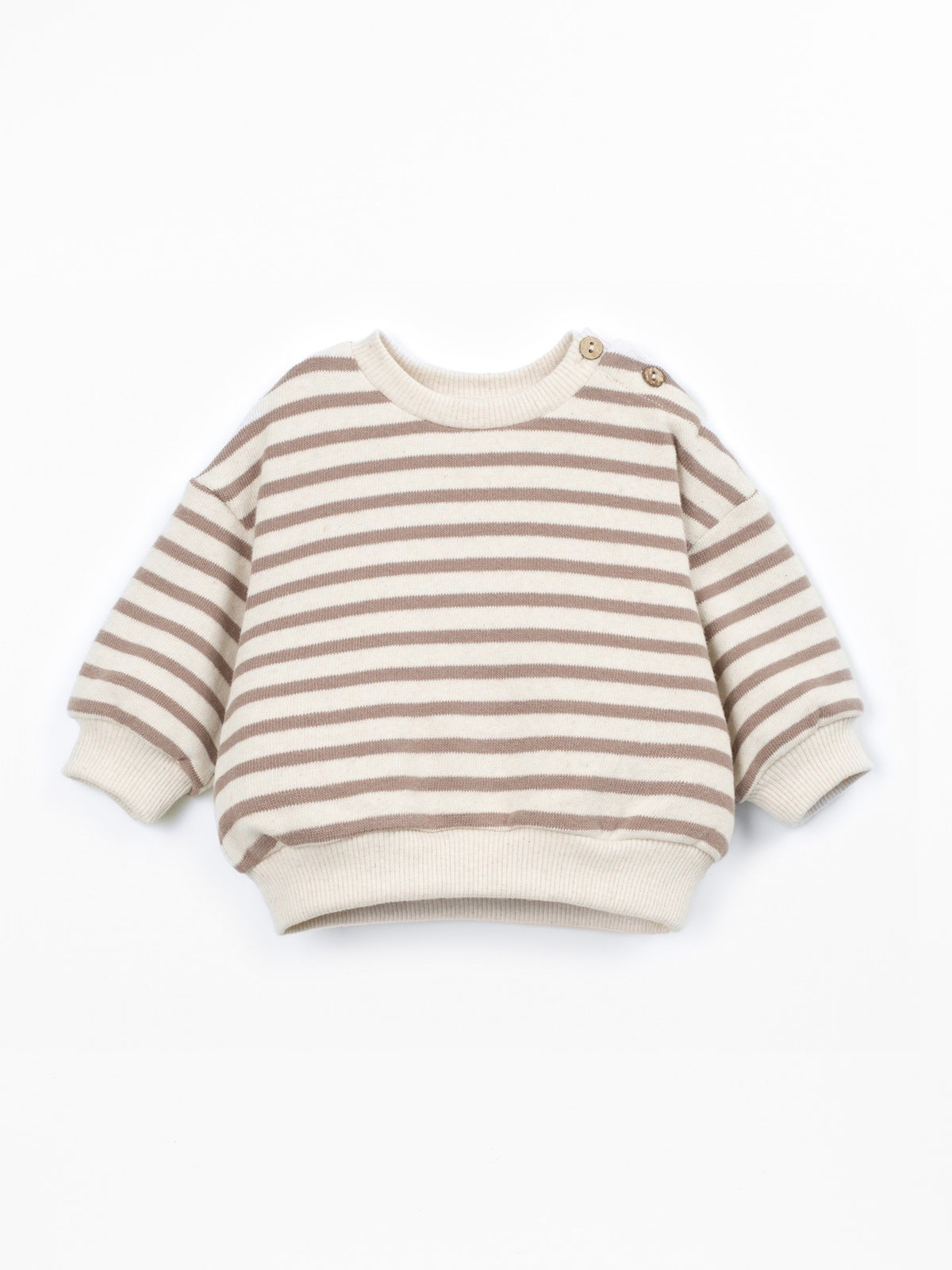 PLAY UP Strickpullover mit Streifen – Light Brown