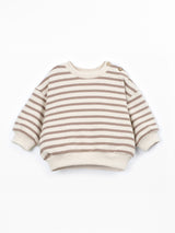 PLAY UP Strickpullover mit Streifen – Light Brown