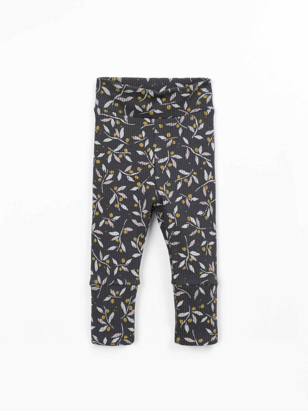 PLAY UP Leggings mit Blätter-Print – Grey