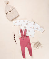PLAY UP Strickpullover mit Küken-Print – Dark Beige