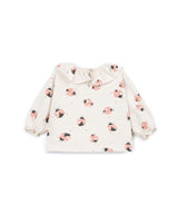 PLAY UP Langarmshirt mit Marienkäfer-Print – Beige