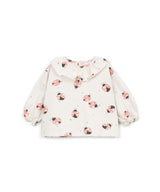PLAY UP Langarmshirt mit Marienkäfer-Print – Beige