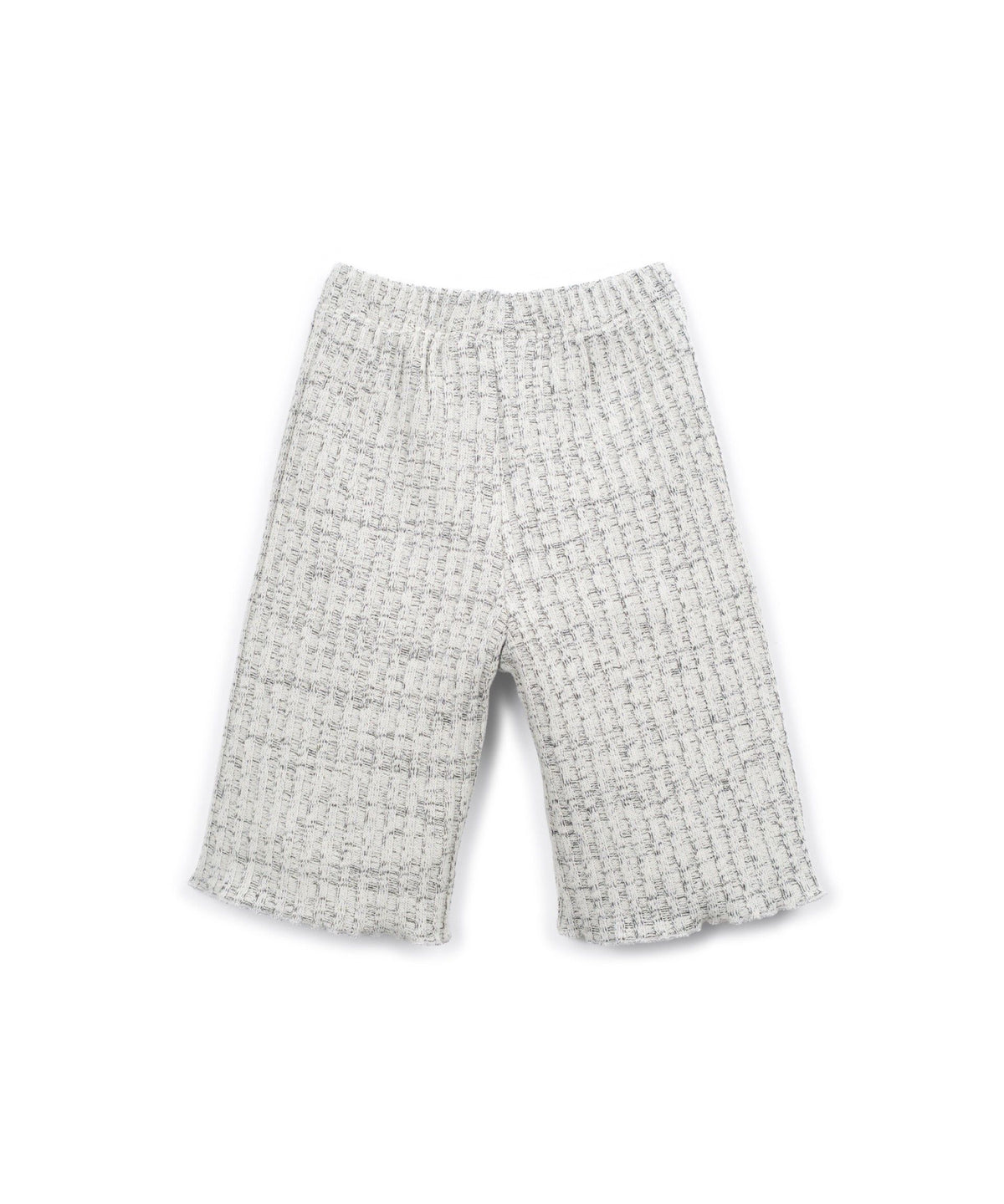 PLAY UP Rippstrickhose mit dekorativer Schleife – Heather Gray