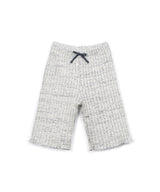 PLAY UP Rippstrickhose mit dekorativer Schleife – Heather Gray
