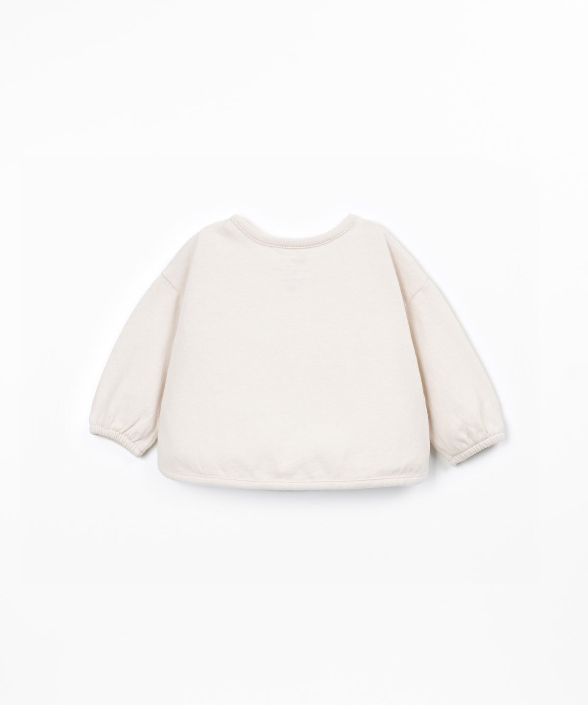 PLAY UP Jersey Langarmshirt mit Schulteröffnung – Beige