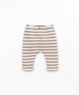 PLAY UP Leggings mit Streifen und angerauter Innenseite – Light Brown