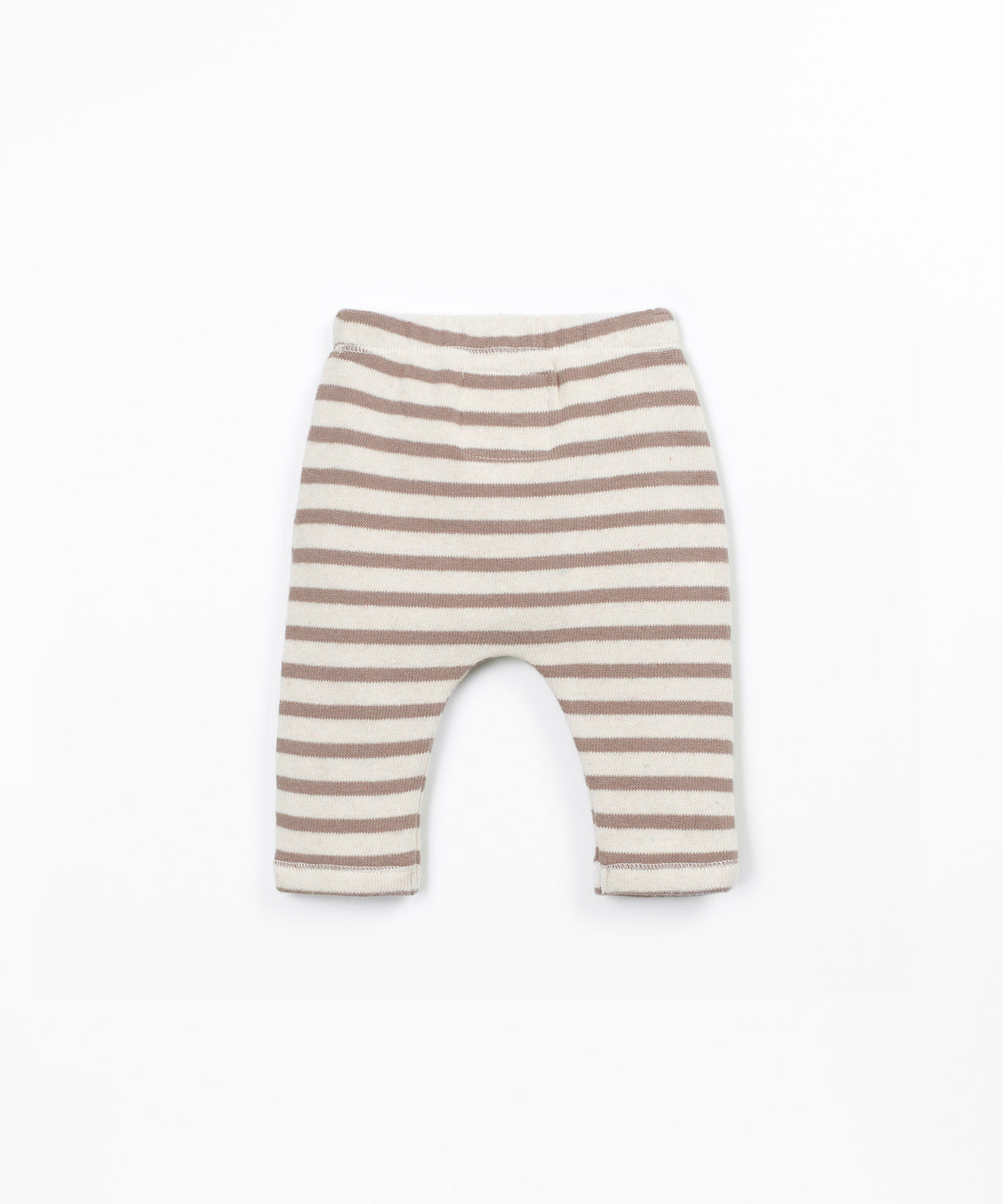 PLAY UP Leggings mit Streifen und angerauter Innenseite – Light Brown