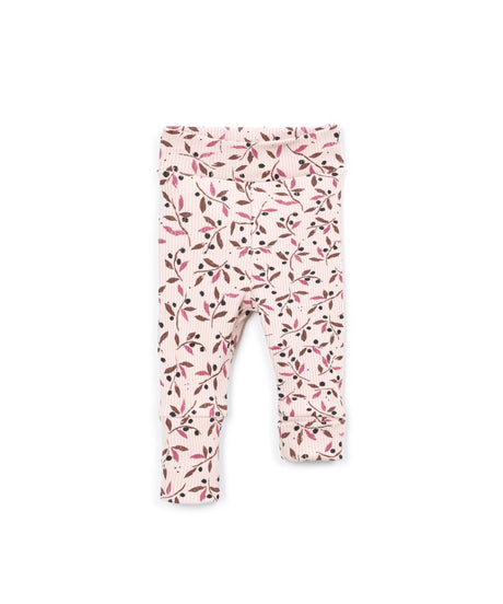 Play Up Leggings mit Blätter-Print – Rosa