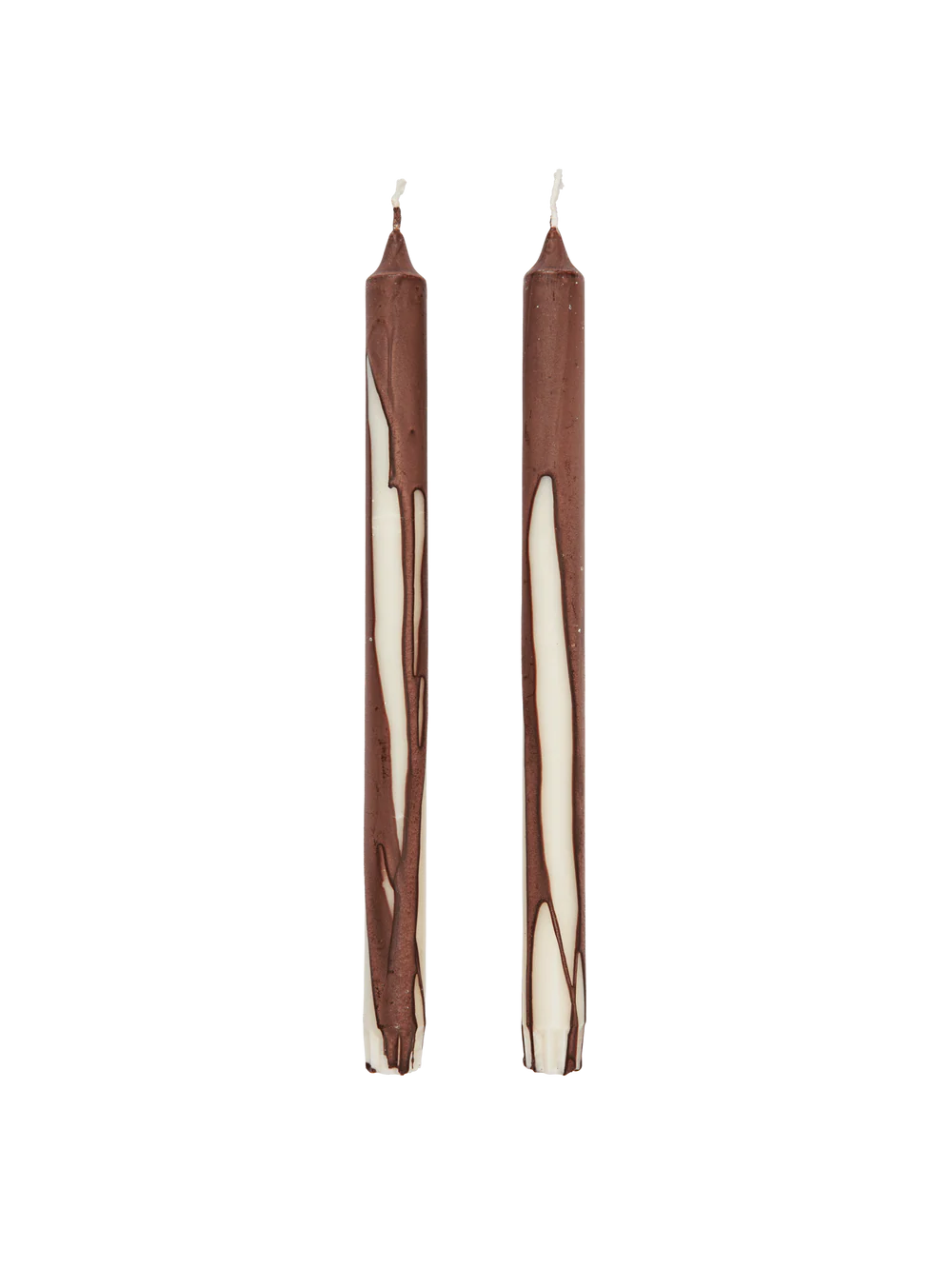Ferm Living - Dryp Candles - Set of 2 - Dark Chocolate
