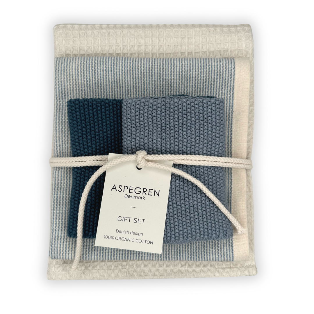 Aspegren Geschenkset Küchentextilien – Blue, Sprinklake & Birch