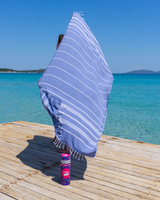 IPANEMA Strandtuch, Hammamtuch mit Geschenkbox – Dunkelblau