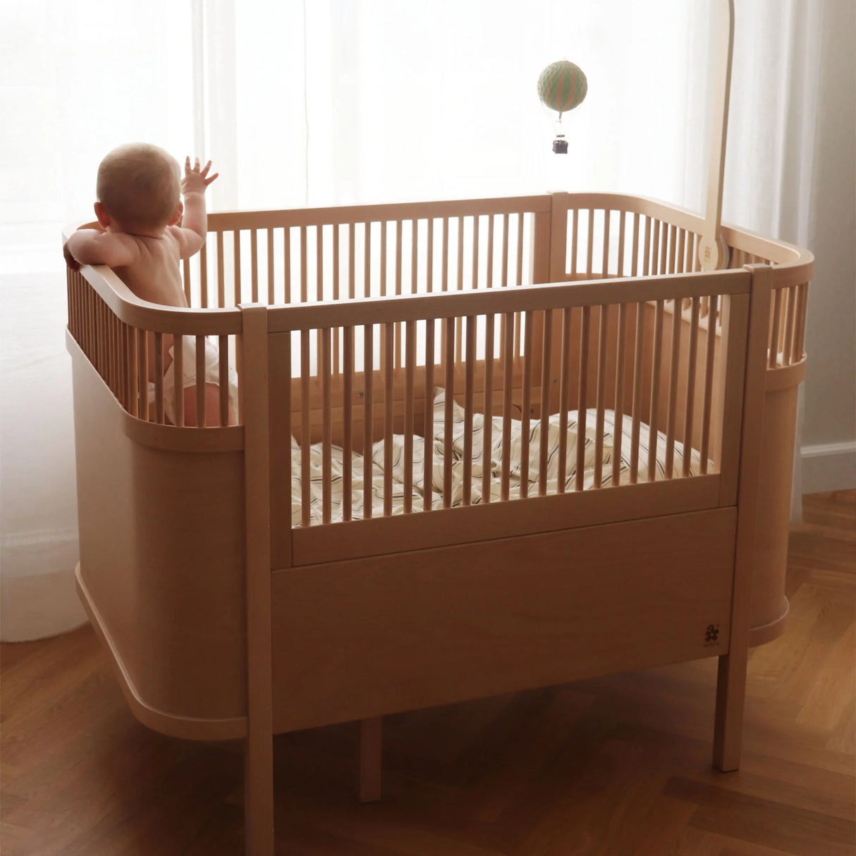 Sebra Bett - Baby- & Junior, Wooden Edition
