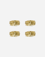 House Doctor - Serviettenringe HDRing, Gold – 4er-Set