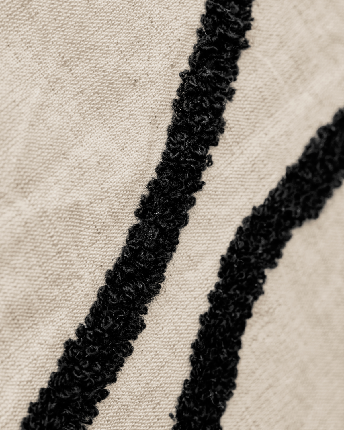 House Doctor - Kissenbezug "Fly" Black/Off-white