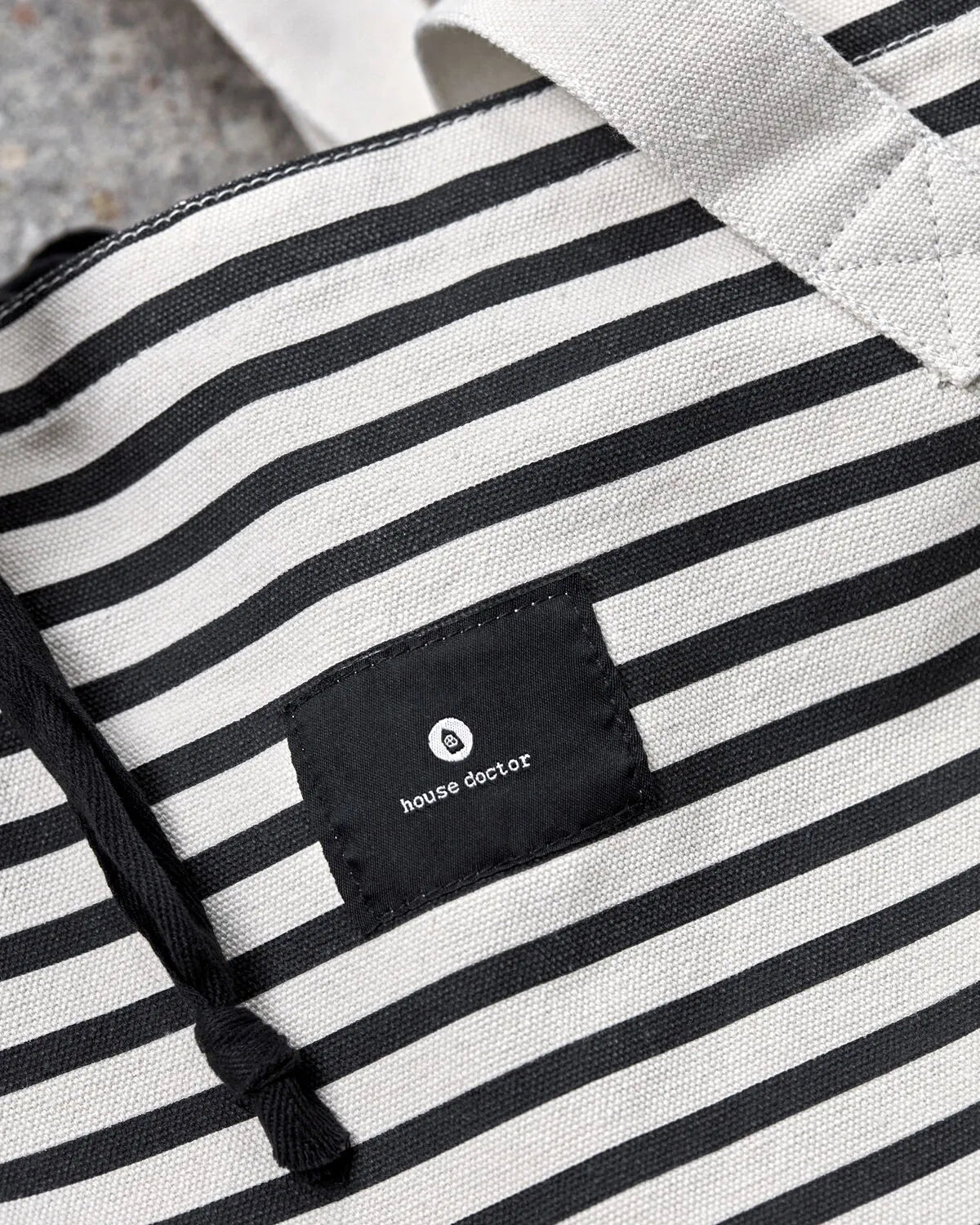 House Doctor - Canva Tasche Black