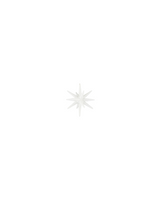 House Doctor - Weihnachtsschmuck, HDSpike, Weiss mit funkeln 7.5cm