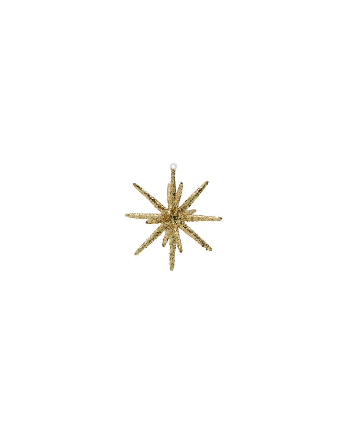 House Doctor - Weihnachtsschmuck, HDSpike, Braun mit Glitzer 12cm