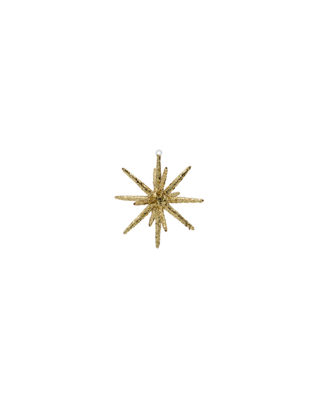 House Doctor - Weihnachtsschmuck, HDSpike, Braun mit Glitzer 12cm
