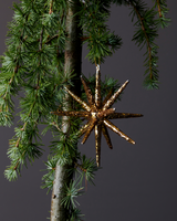 House Doctor - Weihnachtsschmuck, HDSpike, Braun mit Glitzer 12cm