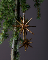 House Doctor - Weihnachtsschmuck, HDSpike, Braun mit Glitzer 12cm