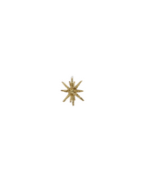 House Doctor - Weihnachtsschmuck, HDSpike, Braun mit Glitzer 7.5cm