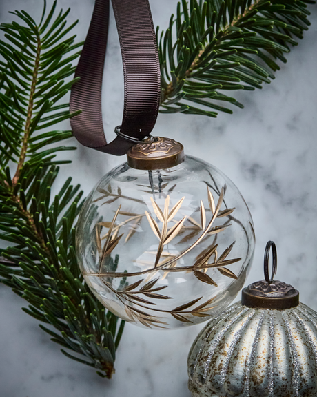 House Doctor -  Weihnachtsschmuck, HDLeaf, Klar;Gold