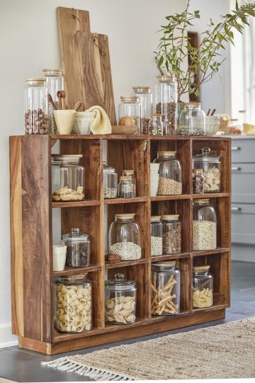 Vorratsglas mit Holzdeckel 2.35L