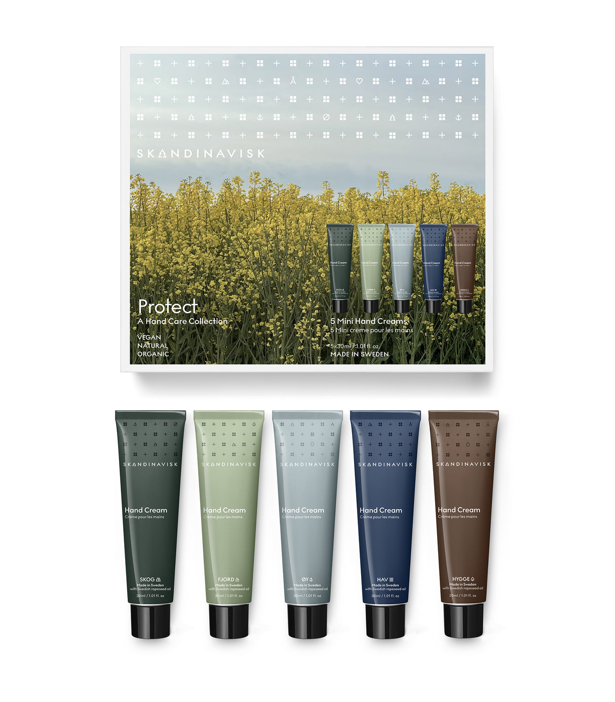 Skandinavisk - PROTECT Geschenkset Mini Handcremes 5 x 30 ml