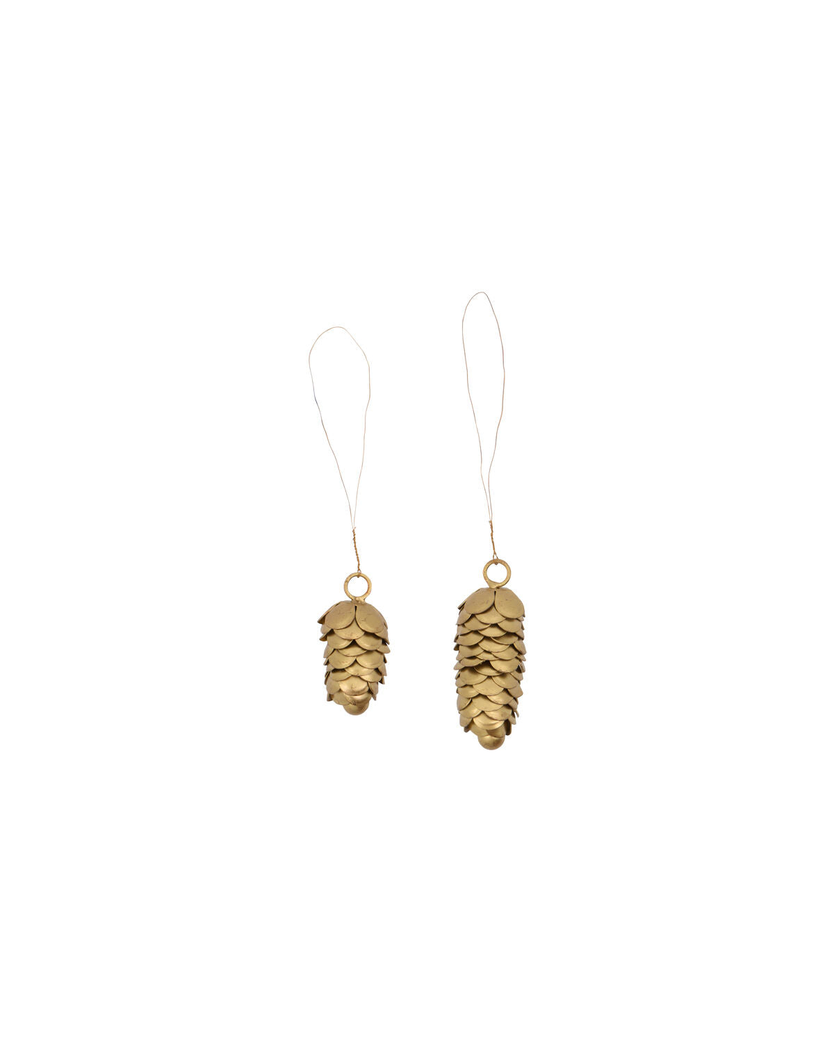 House Doctor HDCone Weihnachtsschmuck – Gold, 2er-Set