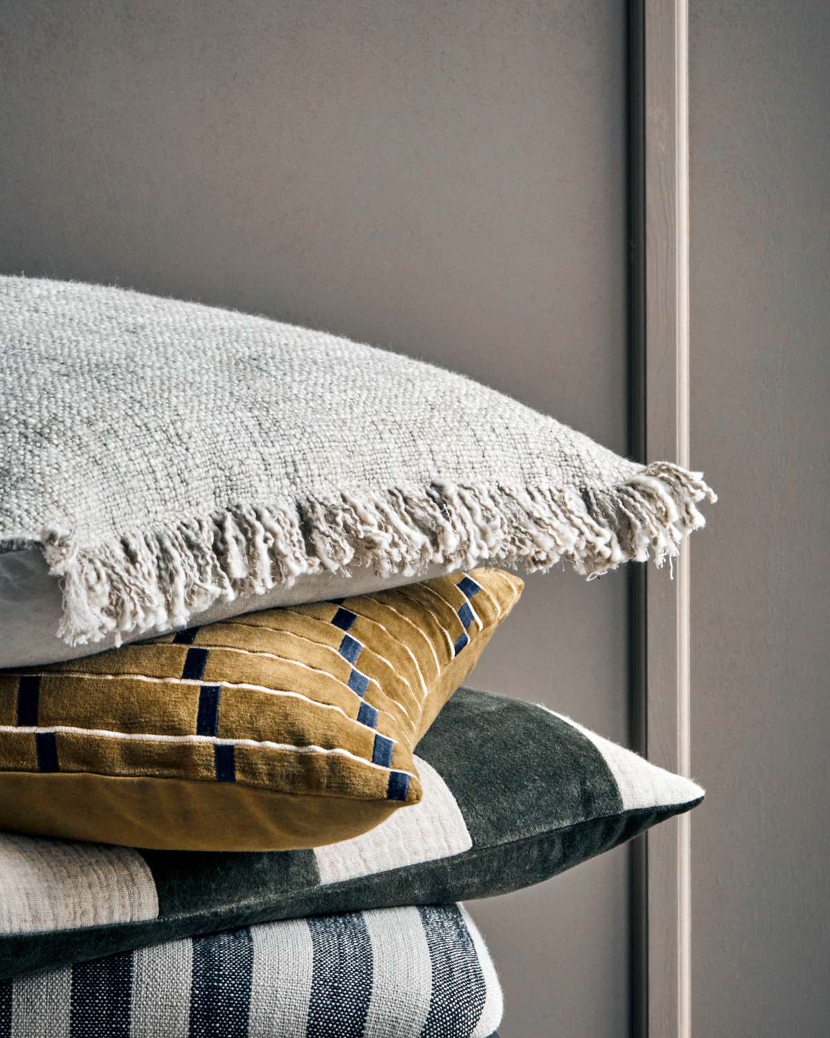 House Doctor - Kissenbezug "Pava" Beige
