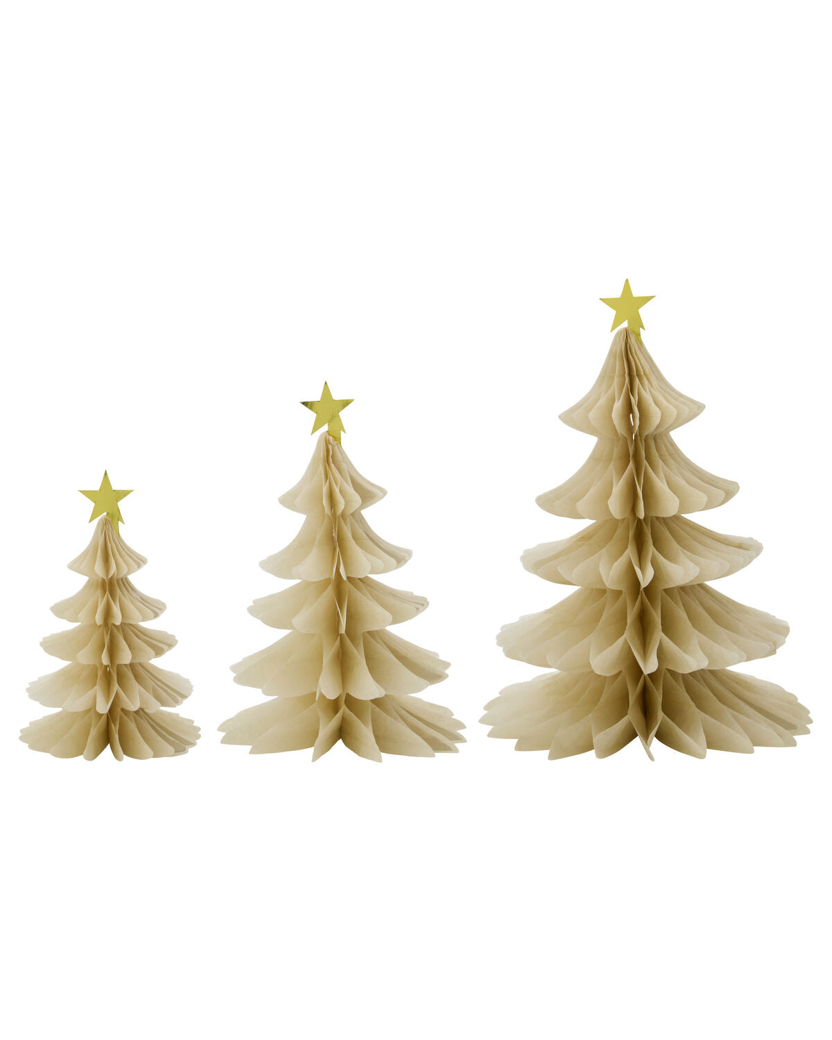 House Doctor HDTree Weihnachtsbäume – Elfenbein/Schwarz, 3er-Set