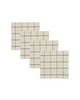 House Doctor - Stoff Servietten Black & Off-White