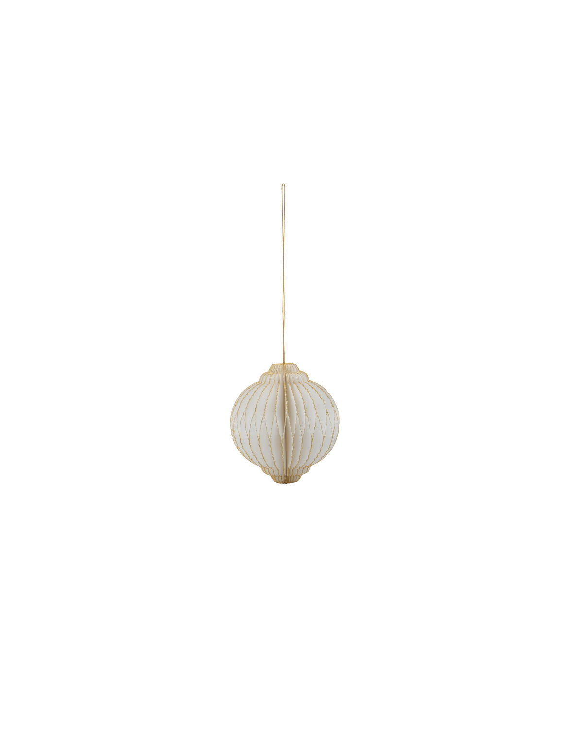 House Doctor HDAlsta Weihnachtsschmuck – Off-White/Gold, 4er-Set