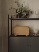 Bookshelf with hooks