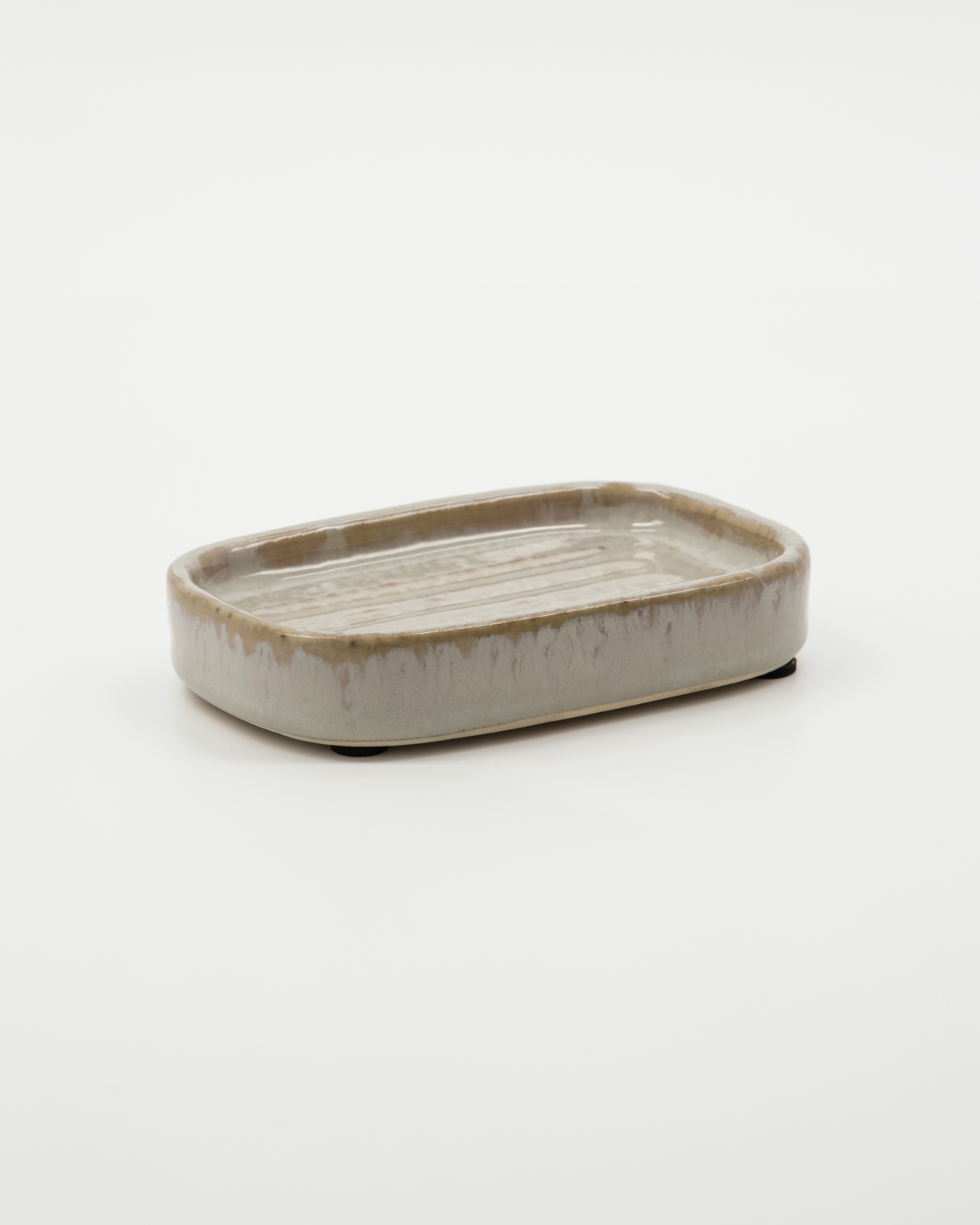 Meraki, Seifenschale "Datura" Shellish grey