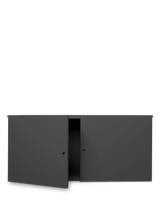 Bookshelf with hooks