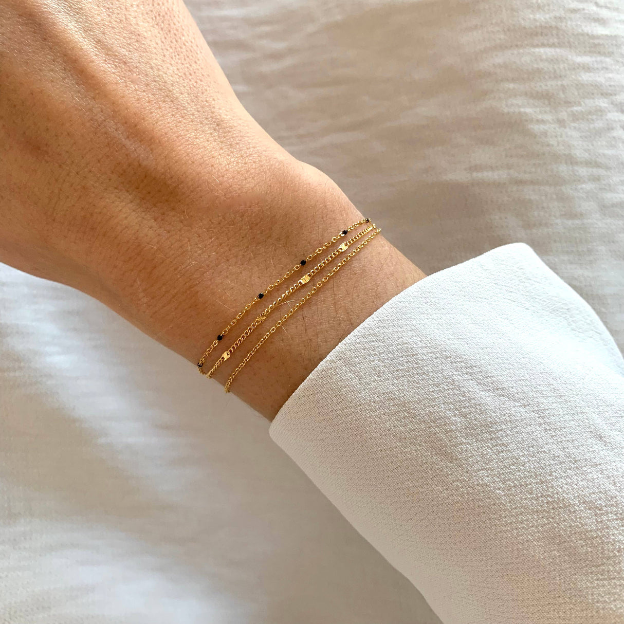 Victoire Collection Dreifach-Armband Gold