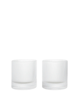 Ripple Tumbler Glasses - Set of 2 - Clear