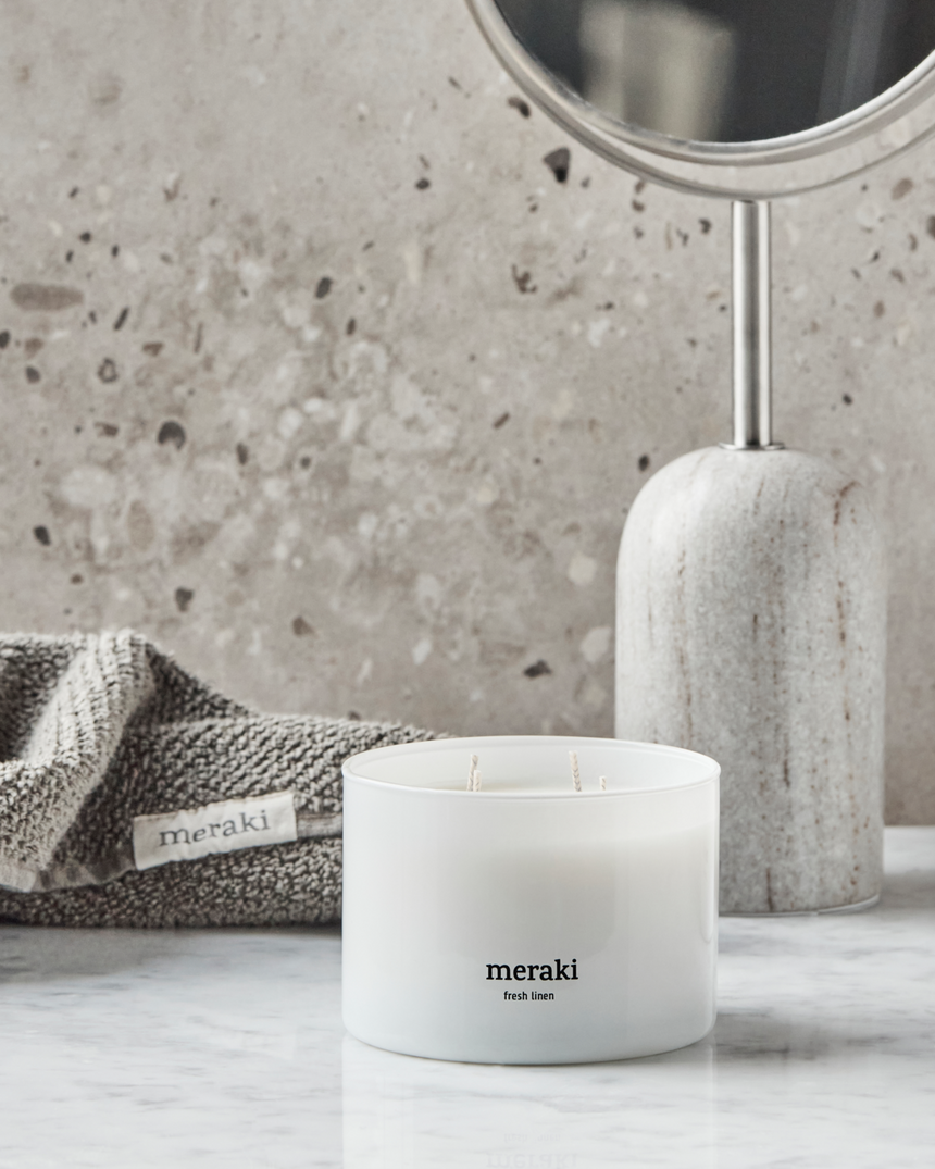 Meraki, Duftkerze "Fresh Linen"