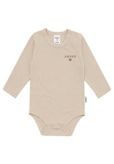 Liliput Langarm-Shirtbody „Amore“ – Beige - 62/68