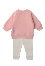 Set mit Sweatshirt in rosa und Leggings "Ciao Kakao"
