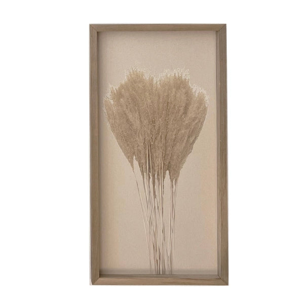 Blumenbilder auf Leinen mit Holzrahmen