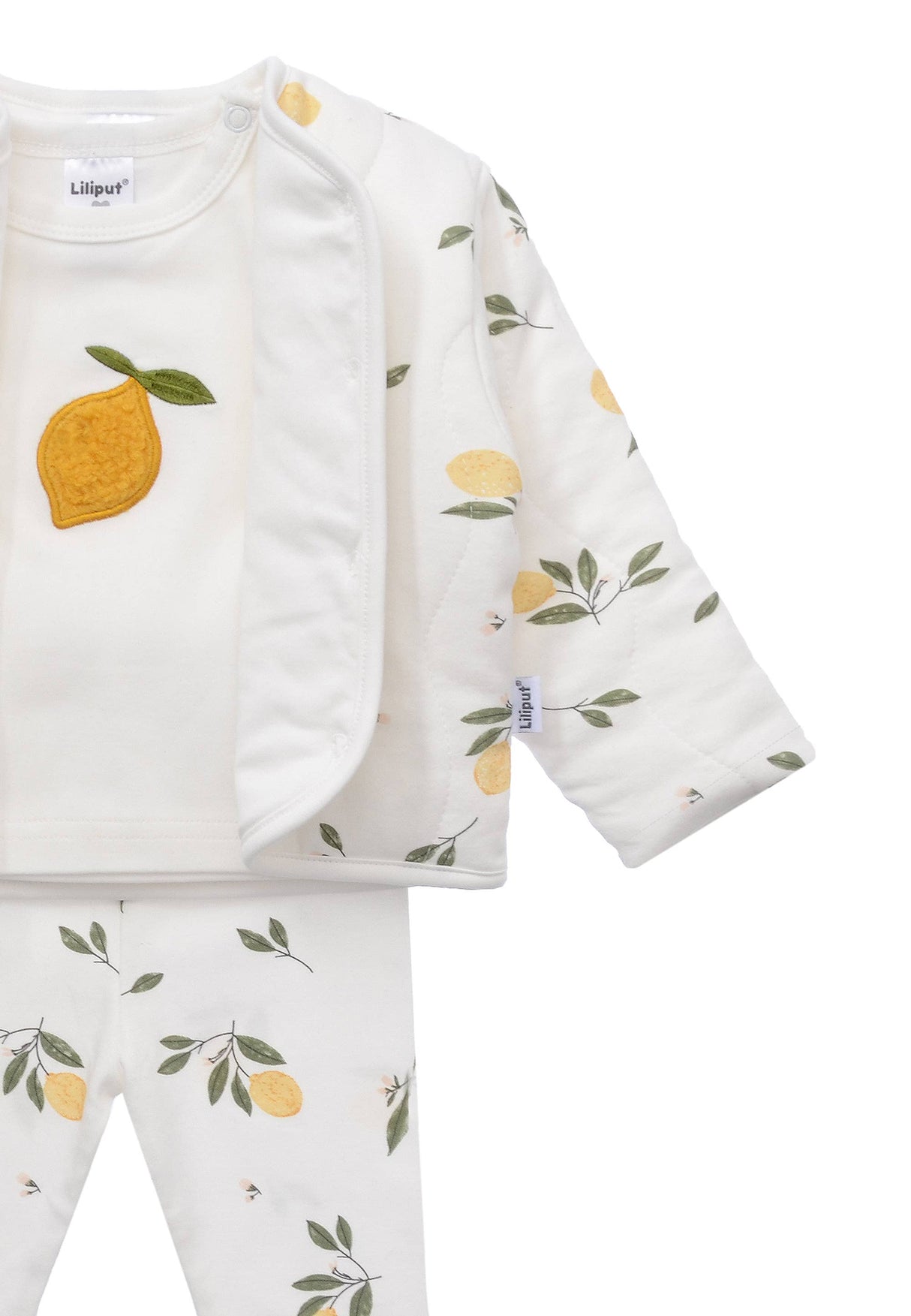 3-teiliges Kinderset Little Lemon – Jacke, Shirt & Leggings