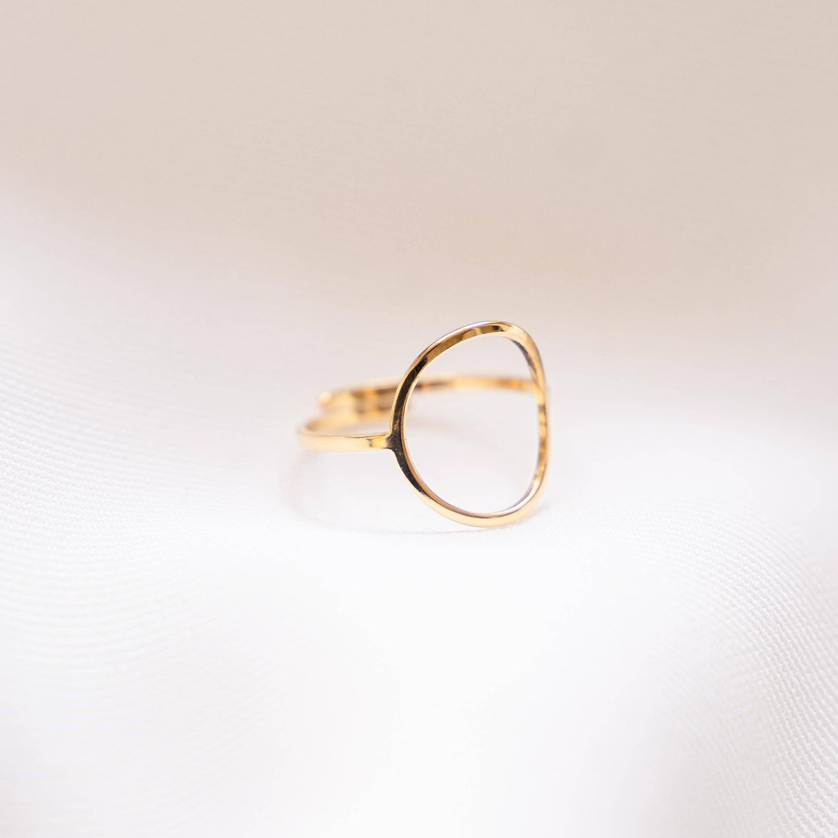 Victoire Collection Damenring Kreis – Edelstahl Gold
