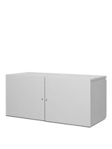 Bookshelf with hooks