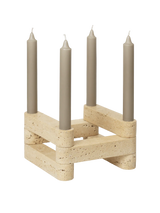 Fermliving - Newel Modular Candle Holder - Set of 6 - Travertin
