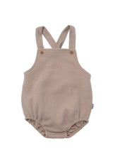2tlg. Set mit Baby Latzhose beige und Langarmshirt ecru